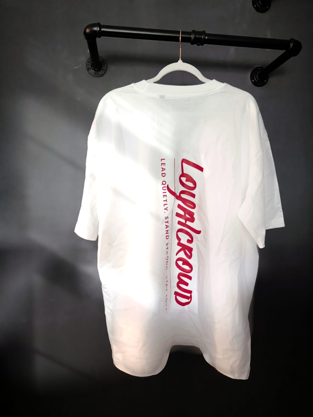 Silent Ident Oversized T-Shirt weiß