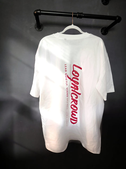 Silent Ident Oversized T-Shirt weiß