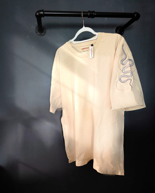 Silent Promise Oversized T-Shirt – Sand